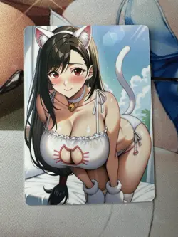(NSFW) Tifa Lockhart Final Fantasy Goddess Story Waifu Anime Custom Card - Image 1