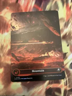 L 0265 Mountain FOIL BORDERLESS Full Art Land Edge of Eternities EOE MTG Card - Image 1