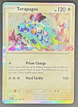 Terapagos 161/191 Pokemon Horizons SSP Rare Stamped Promo Card | NM - Image 1