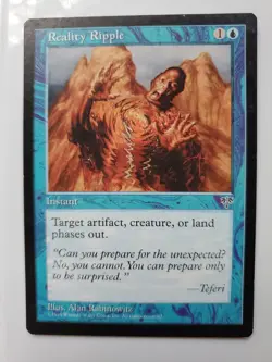 MTG Magic The Gathering Card Reality Ripple Instant Blue Mirage 1996 - Image 1
