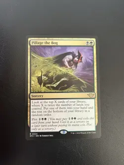 Pillage the Bog Mtg Outlaws of Thunder Junction Regular Rare 224 - Image 1