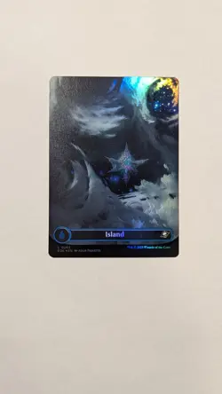 L 0263 Island FOIL BORDERLESS Full Art Land Edge of Eternities EOE MTG Card - Image 1