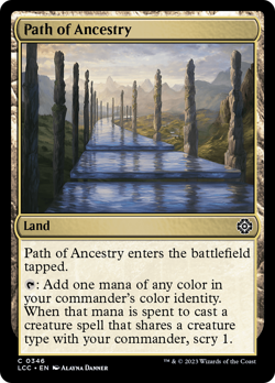 Path of Ancestry - 346 - Commander: The Lost Caverns of Ixalan- Near Mint - MTG - Image 1