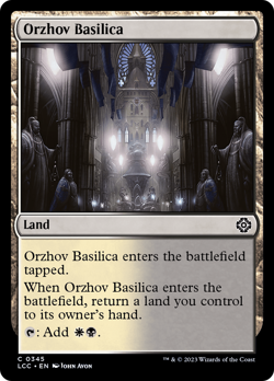Orzhov Basilica - 345 - Commander: The Lost Caverns of Ixalan- Near Mint - MTG - Image 1