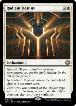 Radiant Destiny - 135 - Commander: The Lost Caverns of Ixalan- Near Mint - MTG - Image 1