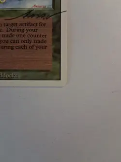 Magic The Gathering: Unlimited Living Artifact NM MTG Unlimited Autograph - Image 3