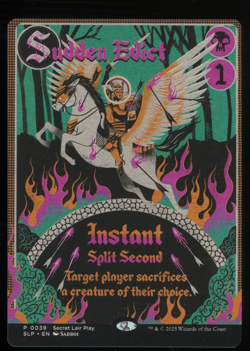 Sudden Edict - Borderless - MTG Secret Lair Showdown - RareCo - Image 1