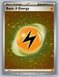 Pokemon Scarlet & Violet 151 Basic Lightning Energy 004 Cosmos Holo Swirls🔥 - Image 1