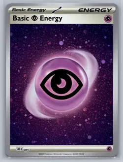 Pokemon Scarlet & Violet 151 Basic Psychic Energy 005 Cosmos Holo Swirl🔥 - Image 1