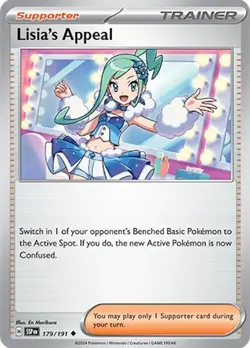 Lisia's Appeal 179/191 Reverse Holo LP-NM - Pokemon S&V Surging Sparks SSP - Image 3