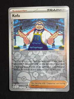 Kofu 138/142 Reverse Holo LP-NM - Pokemon TCG S&V Stellar Crown SCR Trainer - Image 1
