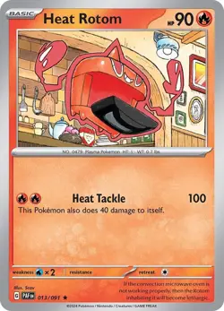 Heat Rotom 013/091 Reverse Holo Rare LP-NM - Pokemon TCG S&V Paldean Fates PAF - Image 4