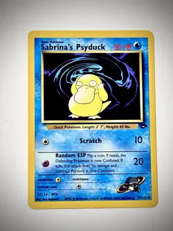 Pokemon TCG Gym Challenge Sabrina's Psyduck Common Card 99/132 - Image 1