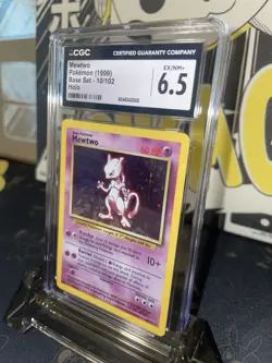 1999 Pokemon Base Set Mewtwo Holo R - CGC 6.5 - Image 3
