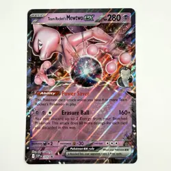Team Rocket's Mewtwo ex Jumbo SVP 205 Destined Rivals Pokemon Promo Near Mint - Image 2