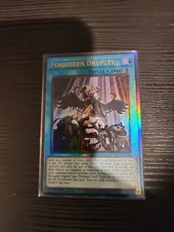 Yugioh Forbidden Droplet RA01-EN064 PUR 1st ED NM - Image 1