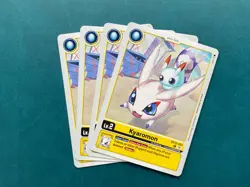 Kyaromon BT22-002 Playset Cyber Eden Digimon Card Game x4 - Image 1