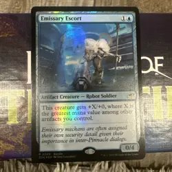 Emissary Escort - Edge of Eternities Foil Promo Plus Bonus Card!!! IN HAND - Image 1