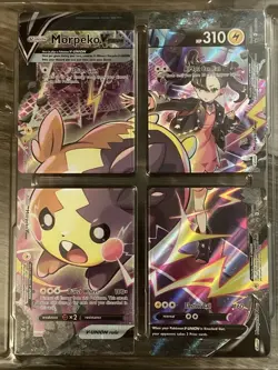 Pokemon Morpeko V-Union 4 Card Set SWSH287 SWSH288 SWSH289 SWSH290 Promo NM/Mint - Image 1