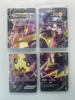 Pokemon Morpeko V-Union 4 Card Set SWSH287 SWSH288 SWSH289 SWSH290 Promo NM/Mint - Image 1