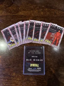 SDCC 2025 PREVIEW NIGHT Invincible War Woman Blood Splatter Promo Card /100 - Image 2