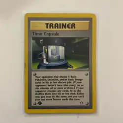 1st Edition Time Capsule 90/111 TRAINER RARE Neo Genesis Pokemon Card - Image 1
