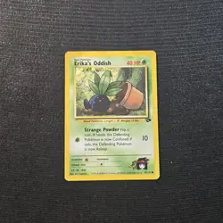 Pokemon TCG Gym Challenge Erika's Oddish Common Card 70/132 - Image 1