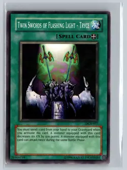 Yu-Gi-Oh Card - Twin Swords of Flashing Light - Tryce - DCR-037 - NM - Image 1