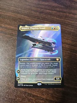 Inspirit, Flagship Vessel Borderless MTG EoC Nm/M *ON HAND* - Image 1