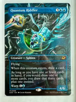 MTG - Quantum Riddler - Borderless Mythic #305 - Edge of Eternities NM - Image 1