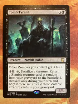 MTG Tomb Tyrant Commander: Innistrad: Midnight Hunt Near-Mint Black Rare!! - Image 1