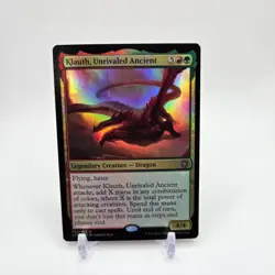 Klauth, Unrivaled Ancient #50 (Foil) (NM) Forgotten Realms AFC MTG Rare - Image 1