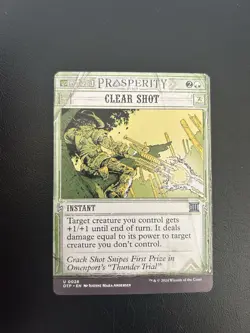 Clear Shot Mtg Outlaws of Thunder Junction: Breaking News Regular Uncommon 28 - Image 1