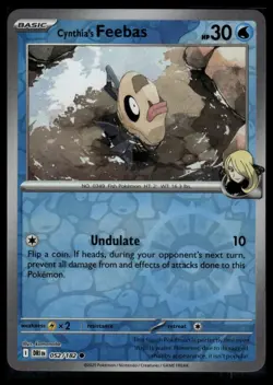 REVERSE HOLO Pokemon SV10: Destined Rivals #052/182 Cynthia's Feebas - Image 1