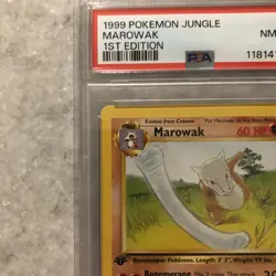 1999 Pokemon Jungle First 1st Edition Marowak #39 PSA 8 NM-MT - Image 4