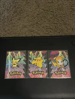 Topps Pokemon Die-Cut Mini Set Pikachu Blue Label - Image 1