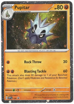 Pupitar SVP 120 Cosmos Holo Black Star Promo Pokemon TCG Near Mint - Image 1