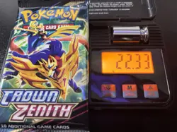 Pokemon Crown Zenith Booster Pack Sealed 22.33g 3.67mm - Image 1