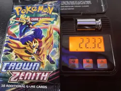 Pokemon Crown Zenith Booster Pack Sealed 22.32g 3.67mm - Image 1