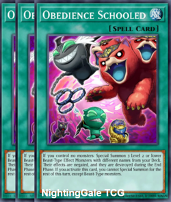 Yugioh! 3x Obedience Schooled RARE JUSH-EN029 Justice Hunters - Image 1