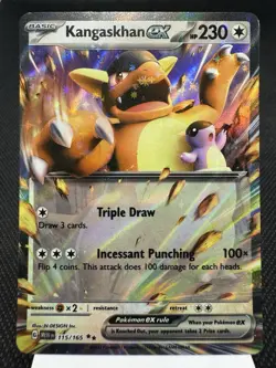 Kangaskhan ex 115/165 - Ultra Rare Holo - 151 Pokemon Card MINT - Image 1