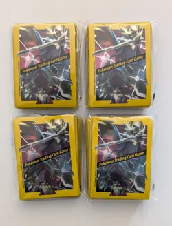Pokemon TCG Card Sleeves Shiny Zacian and Zamazenta (4 Packs) Deck Protectors - Image 1