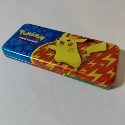 Empty Pokemon Trading Card Game Pikachu Tin Pencil Case - Image 1