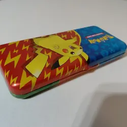 Empty Pokemon Trading Card Game Pikachu Tin Pencil Case - Image 2