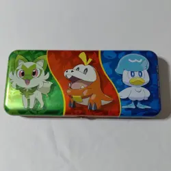 Empty Pokemon Trading Card Game Pikachu Tin Pencil Case - Image 3