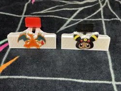Lot Of 2 Adjustable Card stands Pokemon Charizard Poncho Umbreon Eevee - Image 1