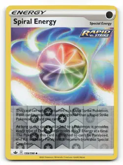 Pokemon Card SPIRAL ENERGY - 159/198 - Chilling Reign- Uncommon - Reverse Holo - Image 1