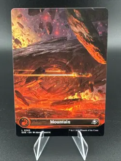 L 0265 Mountain BORDERLESS Full Art Land Edge of Eternities EOE MTG Card - Image 1