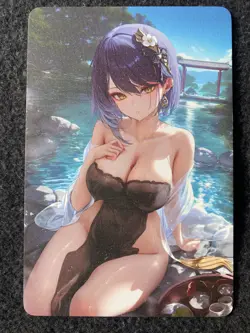Matchmaker Spicy Waifu NSFW A5 Size Card Board Yelan Genshin Impact Spring - Image 2
