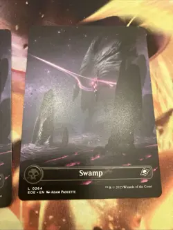 L 0264 Swamp BORDERLESS Full Art Land Edge of Eternities EOE MTG Card - Image 1